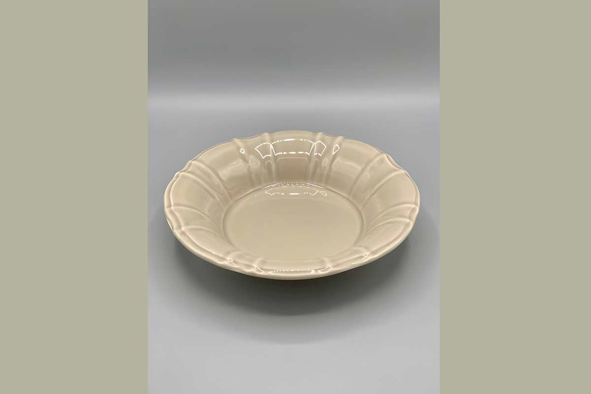 Bowl Porzellan taupe Teller Müslischale Vintage Geschirr nougat 20 cm